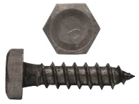 3/8"-7 x 7" Hex Lag Screw, Low Carbon, Plain,  1 ct