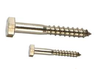 5/16"-9 x 4 1/2"  Hex Lag Screw, 316 Stainless,  1 ea