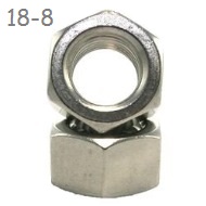 1 3/4"-5  Hex Nut, UNC (Coarse) Stainless 18-8,  1 ea